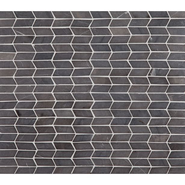Mosaiikkilaatta Qualitystone Shevron Mini Grey, 25x60mm
