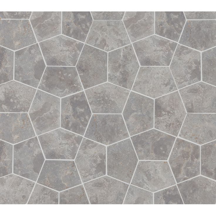 Luonnonkivilaatta Qualitystone Pentagon Light Grey, 150x100mm