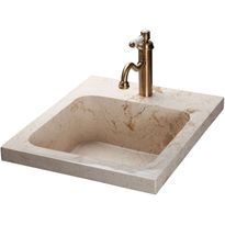 Pesuallas Qualitystone WB SOGA, 550x450mm, marmori, beige