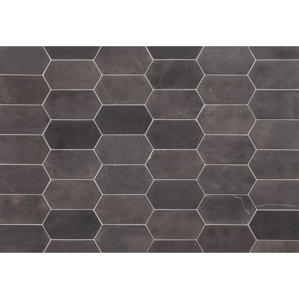 Luonnonkivilaatta Qualitystone Picket Grey Marble, 100x200mm