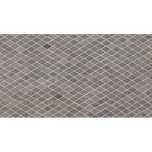 Mosaiikkilaatta Qualitystone Diamond Mini Light Grey, 35x55mm