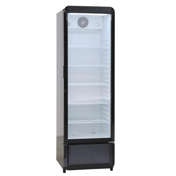 Jääkaappi lasiovella Scandomestic DC280BD, 54cm, musta