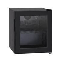 Jääkaappi lasiovella Scandomestic DC48BB, 43cm, musta