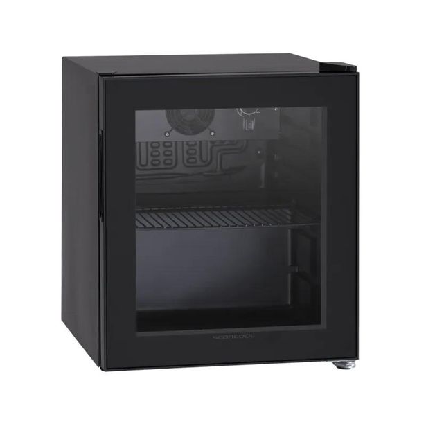 Jääkaappi lasiovella Scandomestic DC48BB, 43cm, musta