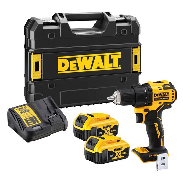 Akkuporakone/väännin DeWalt XR DCD708P2T-QW, 65Nm, 18V, 2x5.0Ah akuilla + TSTAK