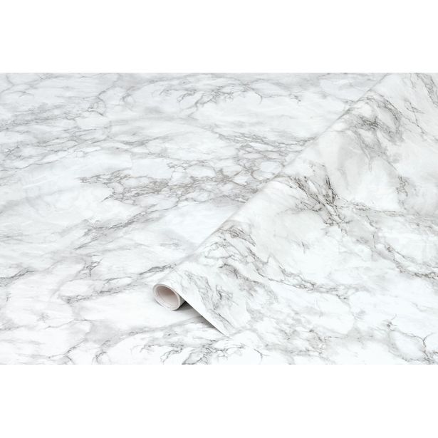 Kontaktimuovi D-C-Fix 346-0702, 0.45x2m, Cortes vaalea marmori hopea