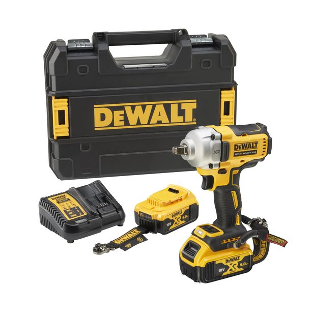 Akkuiskumutterinväännin DeWalt XR DCF891P2LRT-QW, 812Nm, 18V, 2x5.0Ah akuilla + TSTAK
