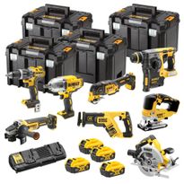 Akkutyökalusarja DeWalt XR Flexvolt Advantage DCK865P4T-QW, 8 työkalua, 18V, 4x5.0Ah akuilla + ToughSystem