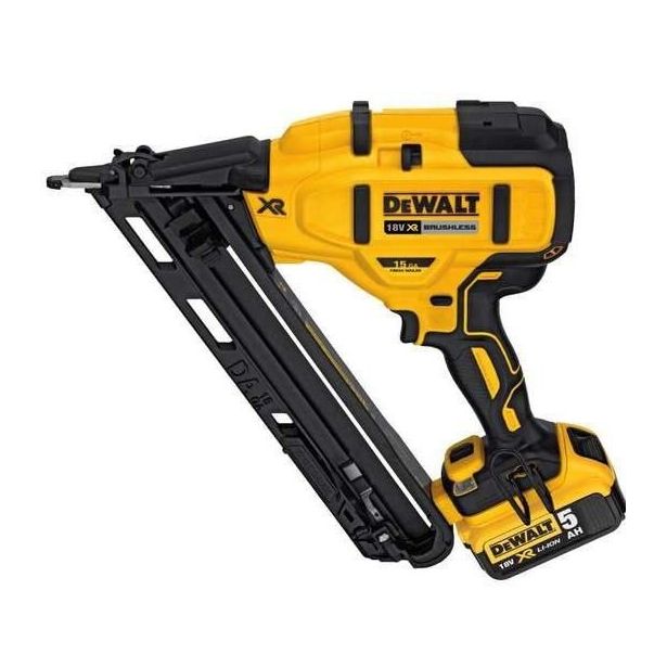 Akkuviimeistelynaulain DeWalt XR DCN650P2-QW, 15Ga, 18V, 2x5.0Ah akuilla + salkku