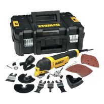 Monitoimityökalu DeWalt, 230V, 300W + salkku + 37 tarviketta