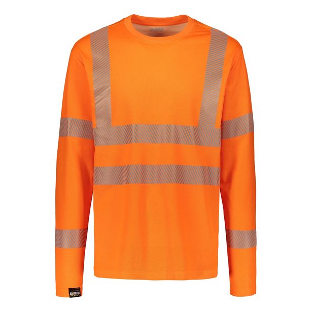 Paita Dimex 4295+, huomioväri, pitkähihainen, oranssi