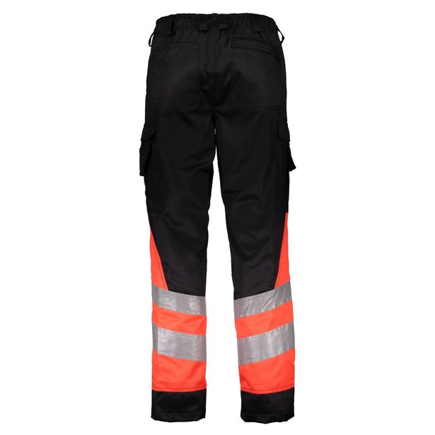 Työhousut Dimex 6220, huomioväri, vettähylkivä, punainen/musta