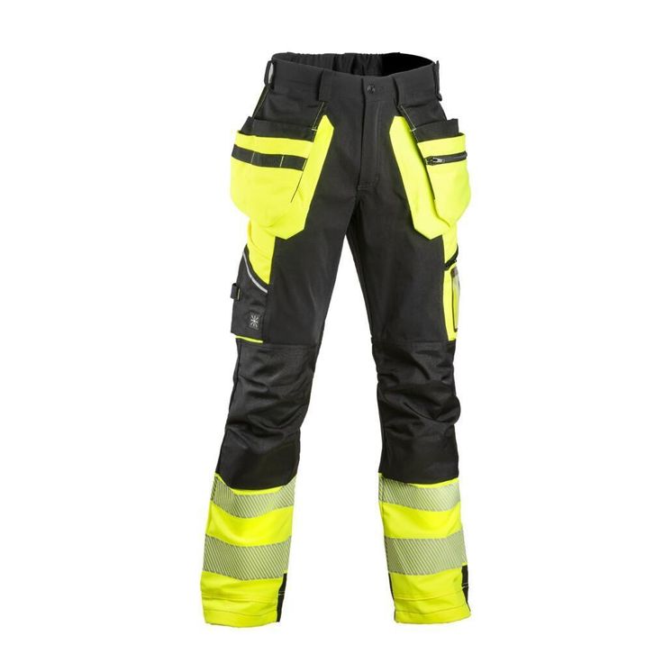 Stretch-riipputaskuhousut Dimex Turva 60851Y, keltainen/musta