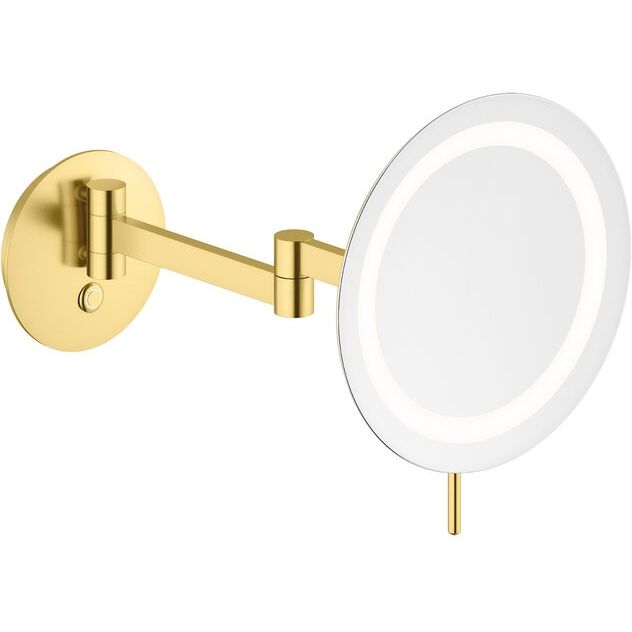 Meikkipeili LED-valolla Damixa Zen, harjattu messinki