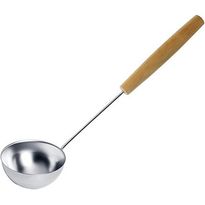 Saunakauha Demerx puukahvalla ruostumaton teräs 44cm 0.3l puunvärinen