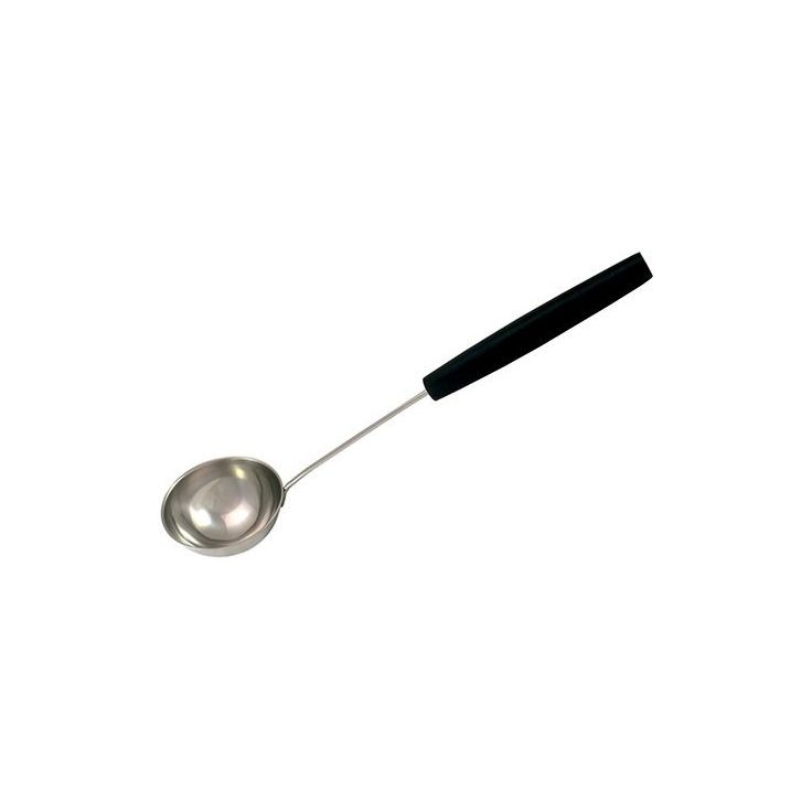Saunakauha Demerx puukahvalla ruostumaton teräs 44cm 0,3l musta