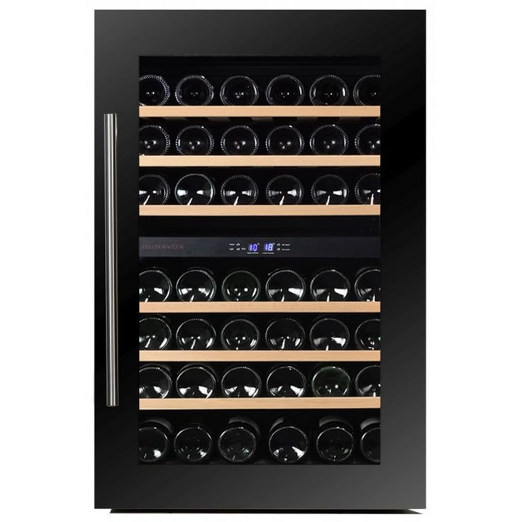 Viinikaappi Dunavox DAB-42.117DB, 59cm, 2 lämpötila-aluetta, integroitava, musta