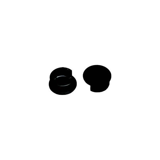 Käsijohteen päätyosa Dolle Clean Black musta 2kpl