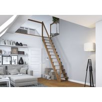 Portaat Dolle Lyon, suora, metallinen porraskaide vasemmalla, eri kokoja
