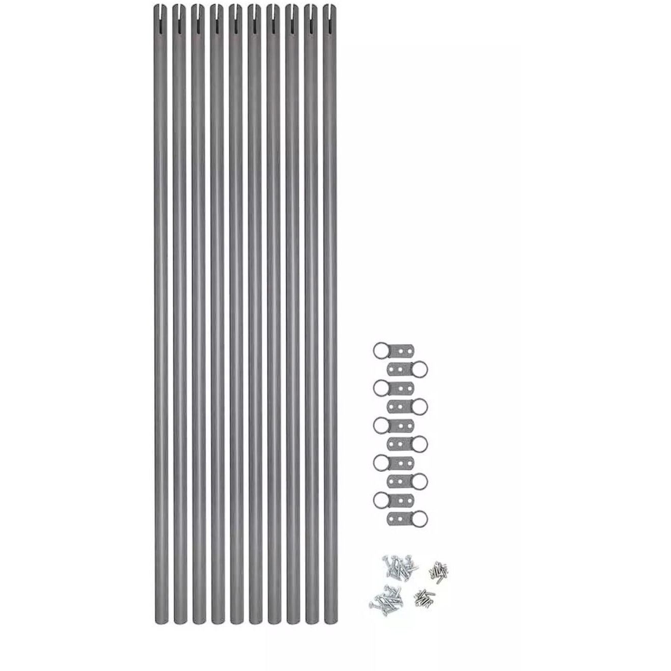 Lisäkaidepilarit Dolle Dallas, 11 askelmalle, antrasiitti