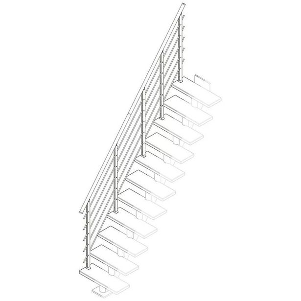 Porraskaide Dolle Design, öljytty pyökki, eri vaihtoehtoja
