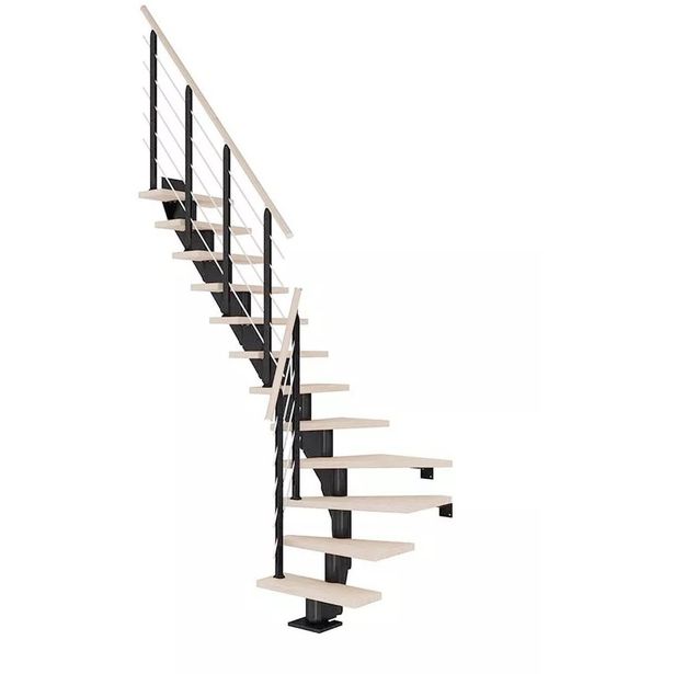 Portaat Dolle Frankfurt Design, L-malli, valkoöljytty tammi, musta, eri kokoja