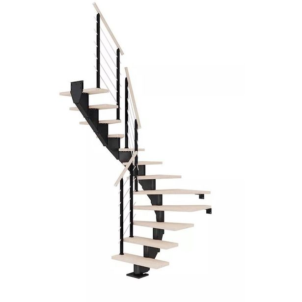 Portaat Dolle Hamburg Design, U-malli, valkoöljytty tammi, musta, eri kokoja