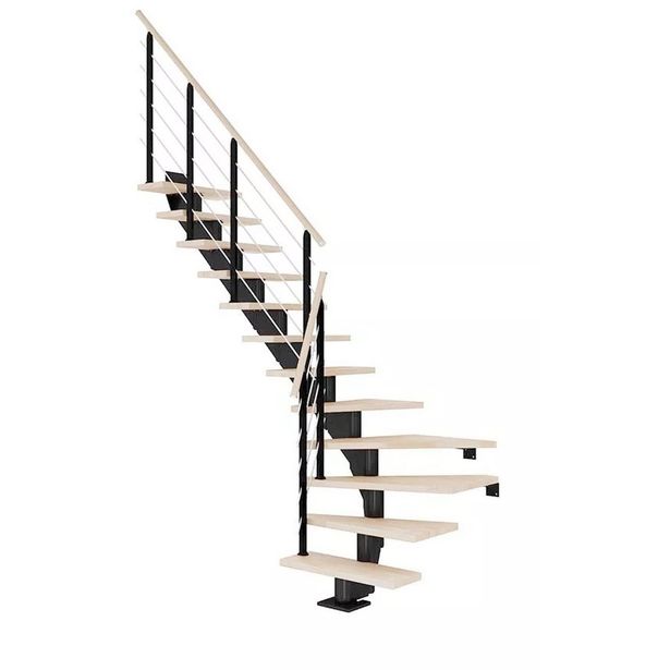 Portaat Dolle Hamburg Design, L-malli, öljytty pyökki, musta, eri kokoja