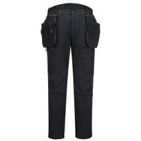 Softshell-riipputaskuhousut Portwest DX450, polvisuojataskuin