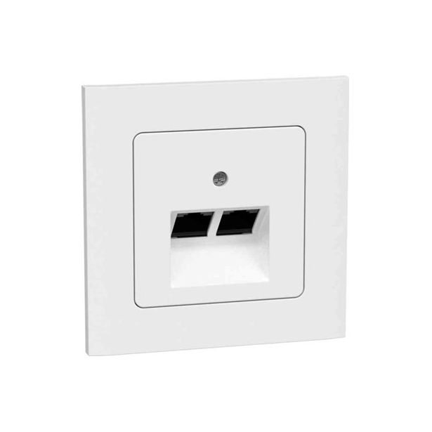 Datarasia Gelia Connect 2 Home 2xrj45 uppo asennus valkoinen