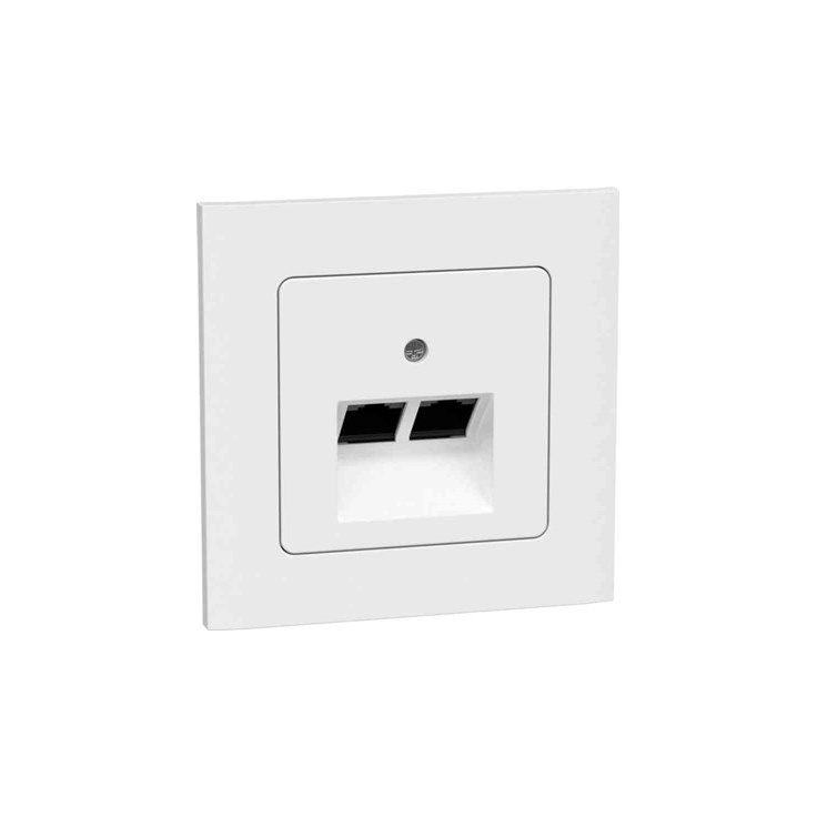 Datarasia Gelia Connect 2 Home 2xrj45 uppo asennus valkoinen