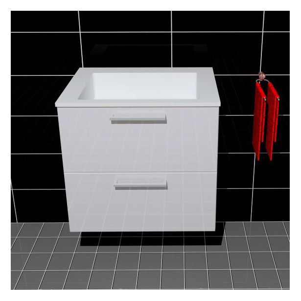 Allaskaappi ja pesuallas Easy Bath Tango 60 TEN2