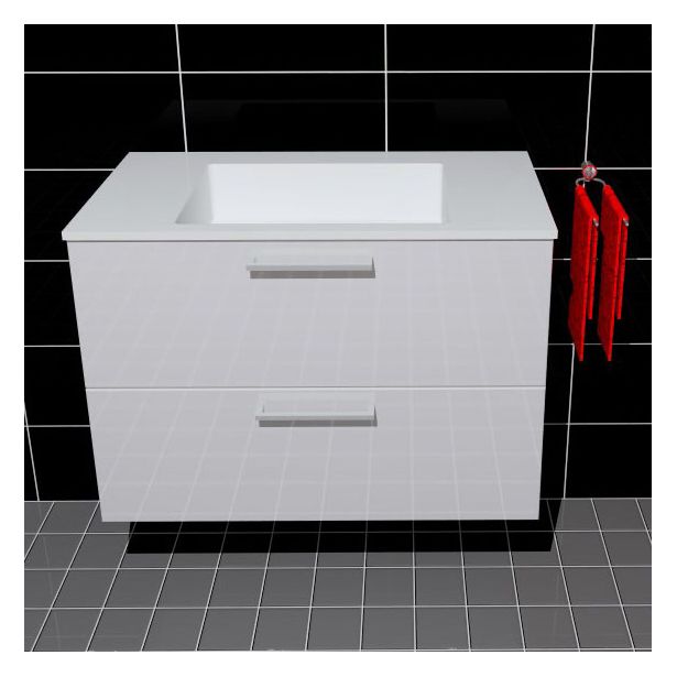 Allaskaappi ja pesuallas Easy Bath Tango 80 TEN2