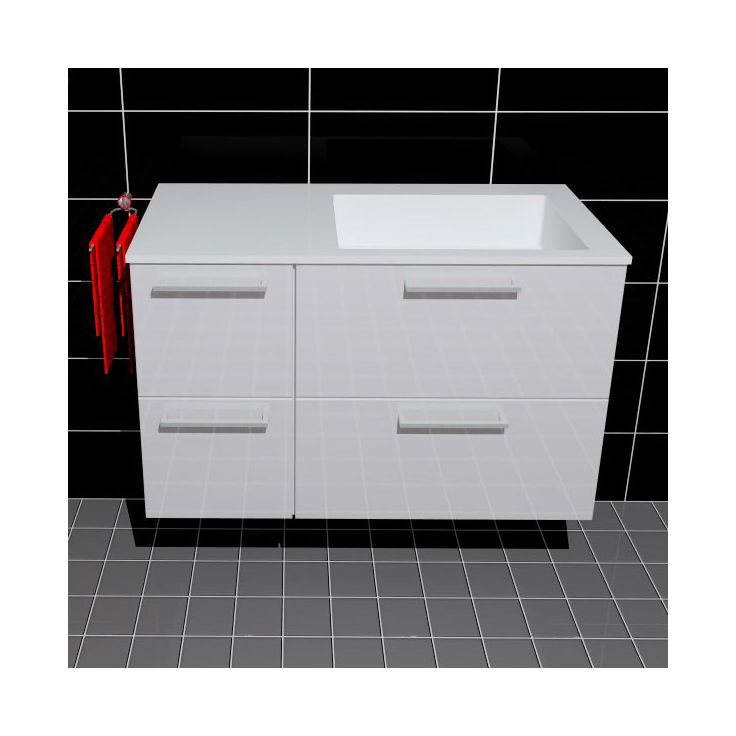 Allaskaappi ja pesuallas Easy Bath Tango 90 TEN4, oikea