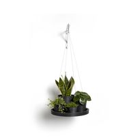 Ripustettava aluslautanen Ecopots Brysseli 36cm tummanharmaa