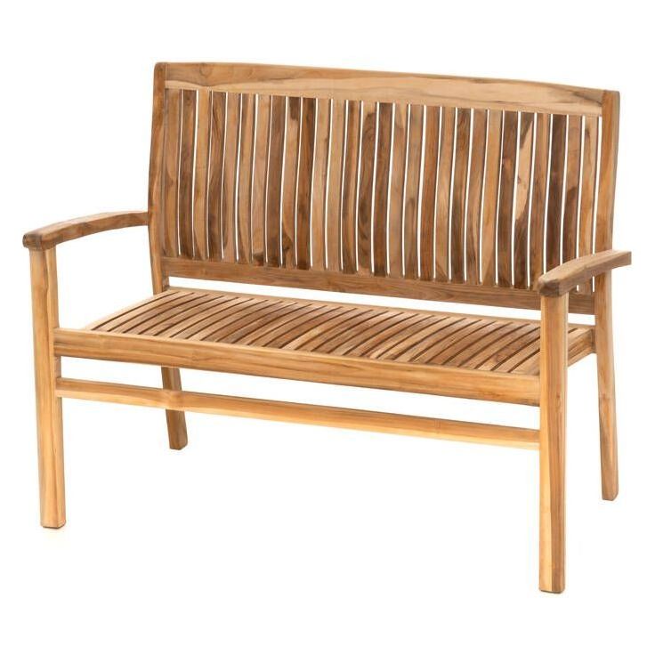 Pinottava penkki 4Living Bali, 120 cm, tiikki