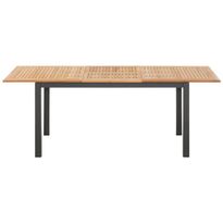 Jatkettava pöytä 4Living, 156-214 cm, tiikkikansi