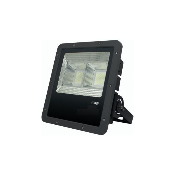 LED-valonheitin FTLIGHT Work Platinum, 100W, 4500K, 346x314x101mm, musta