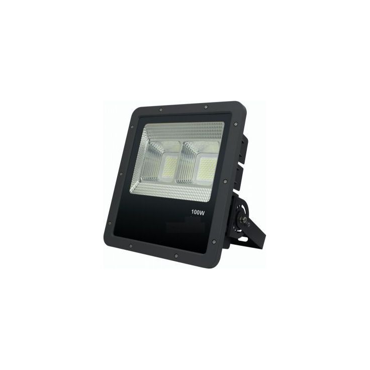 LED-valonheitin FTLIGHT Work Platinum, 100W, 4500K, 346x314x101mm, musta