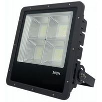 LED-valonheitin FTLIGHT Work Platinum, 200W, 4500K, 409x372x104mm, musta