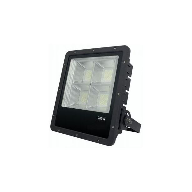 LED-valonheitin FTLIGHT Work Platinum, 200W, 4500K, 409x372x104mm, musta