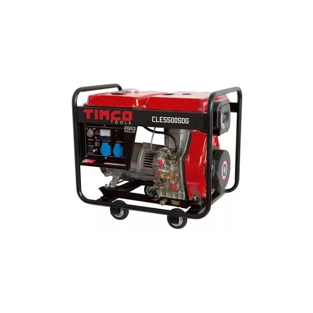 Dieselgeneraattori Timco CLE5500SDG, 230Vx2 + 12Vx1