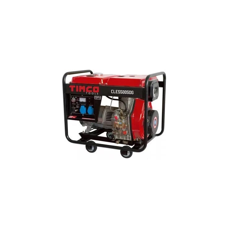 Dieselgeneraattori Timco CLE5500SDG, 230Vx2 + 12Vx1