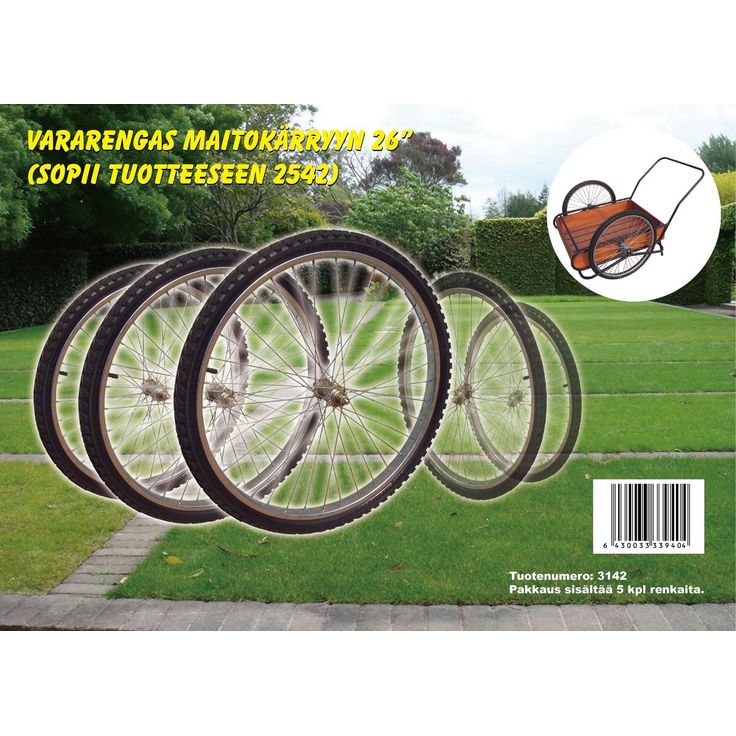 Maitokärryn vararengas Mag-Pro Garden 26