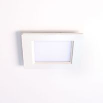 Alasvalo FTLIGHT Luce, 6W, 450lm, 3000K/4000K, IP44/IP20, himmennettävä, upotettava, neliö