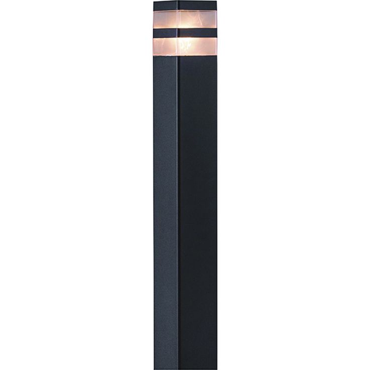 LED-pollarivalaisin LED Energie Haag, E27 40W, 800mm, musta