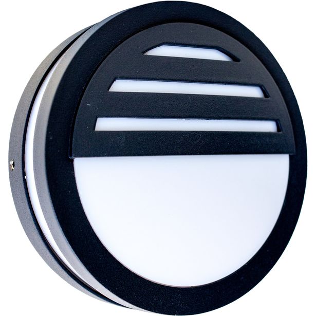 Seinävalaisin LED Energie Ø141x56mm ritilä GX53 max. 9W musta