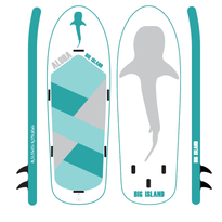 SUP-lautasetti Aloha Big Island, ilmatäytteinen, 470x151x20cm, max. 500kg