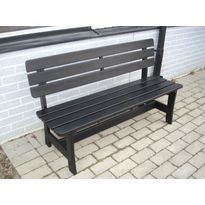 Puutarhapenkki Eden Wood Magnus, 3-istuttava, leveys 160cm, musta