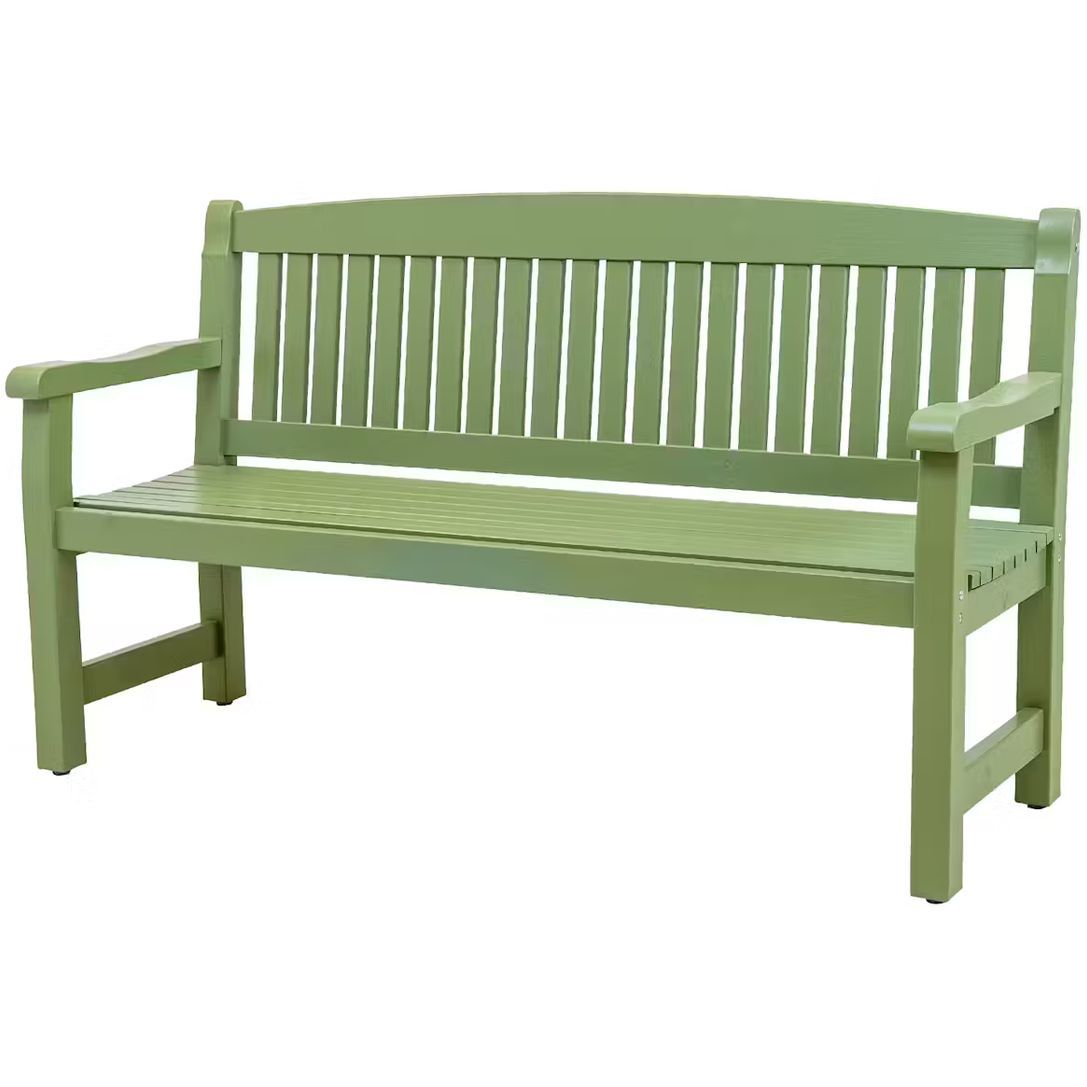 Puutarhapenkki Eden Wood Kattvik, 3-istuttava, leveys 150cm, vihreä